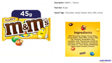 M&Ms Peanut 45g