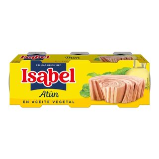 Pack de Trois Conserves de Thon à l'Huile de Tournesol Isabel 80g