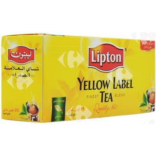 Thé Noir Nature en Sachets Lipton 25 sachets