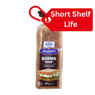 Outlet Kingsmil Kubwa Wao Sliced Brown Bread 400G