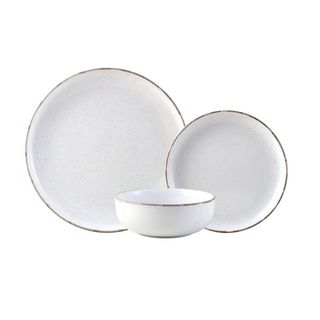 Assiette à Dessert en Porcelaine Ronde Grandola Blanche Kasa 19cm