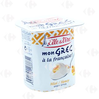dessert miel mon grec elle & vire 125g