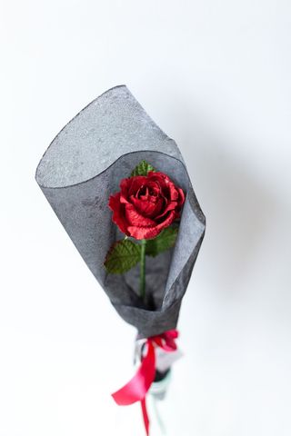 Red Rose Single Stem Flower