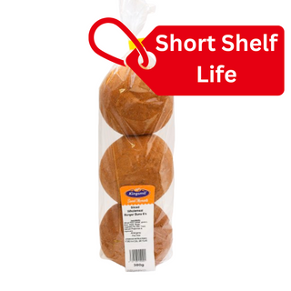 Outlet Kingsmil Wholemeal Sliced Burger Buns 6's 380G