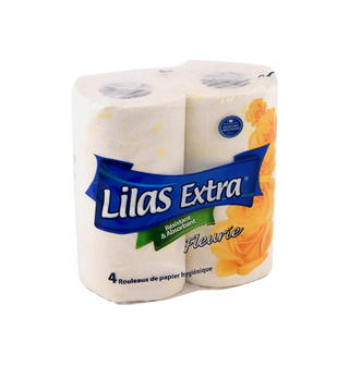 Papier hygiénique LILAS 4 rouleaux  - 090