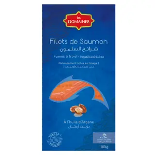 Saumon fumé à l'huile d'argan LES DOMAINES - 100g
