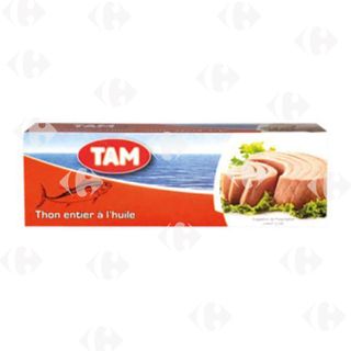 Pack de Trois Conserves de Thon à l'Huile Tam 65g.