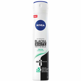 NIVEA, Déodorant Femme, Invisible Black&White Fresh, Spray 200ml