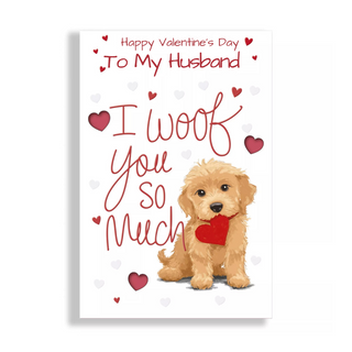 Prelude Cute Dog Husband Valentine's Day Greeting Card