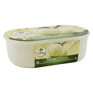 Crème Glacée Pistache en Bac Carrefour Extra 1L