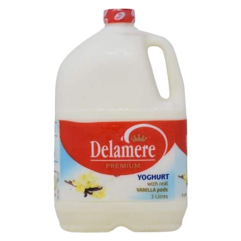 Delamere Premium Real Vanilla Pods Yoghurt 3L Bottle