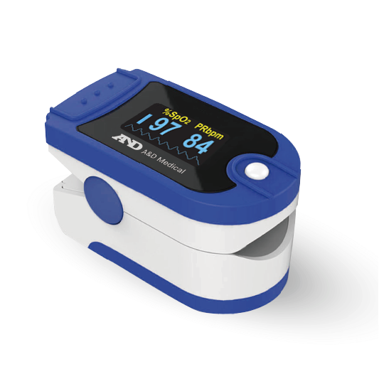 A&D Medical Blue Pulse Oximeter