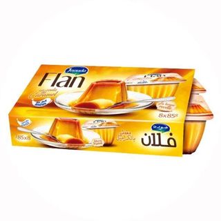 Dessert flan au coulis de caramel 8x85g - JAOUDA