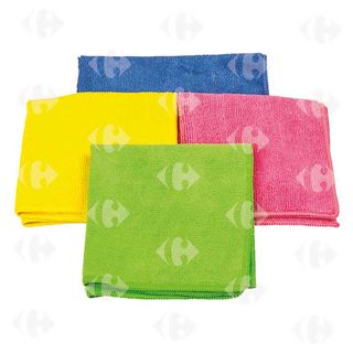 4 Torchons Microfibre 40x40 Cm