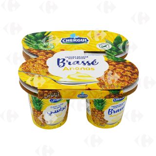 CHERGUI Yaourt Brassé Ananas 4x110g
