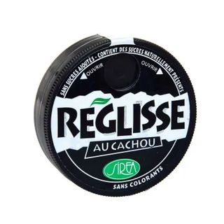 Bonbons réglisse au cachou 13g - SIREA