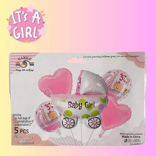 Party Baby Shower Fille 5pcs