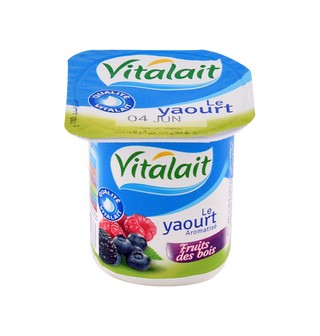 Yaourt aromatisé fruits des bois VITALAIT 100GR  - 833