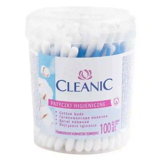 Coton Tige 100Ps Cleanic Boite Ronde