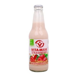 Vitamilk Strawberry Soy Milk 300Ml Bottle