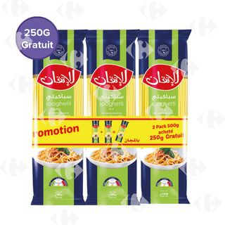 2 packs de spaghetti 500g + 250g offert - AL ITKANE