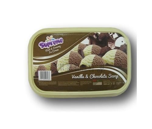 Supreme Vanilla/Chocolate Flavoured Scoop 900Ml