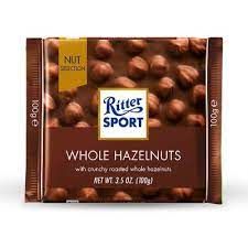 Ritter Sport Milk Chocolate Whole Hazelnuts 100G