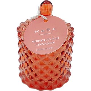 Bougie en Verre avec Couvercle Ocre Cannelle Kasa 9 cm