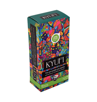 Thé vert soluble Menthe- Sans sucre KYUFI 10x0.9GR  - 311