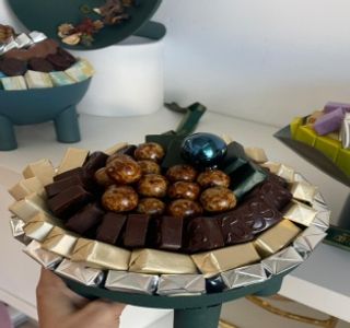 coupe métal matt de 500 g de chocolat