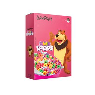 Céréales de blé, maïs et orge Power loops WEEPOPS 150g