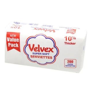 Velvex Premium Serviette 200 Pieces Value Pack