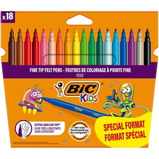 BIC KIDS Boîte De Feutres De Coloriage À Pointe Fine x18