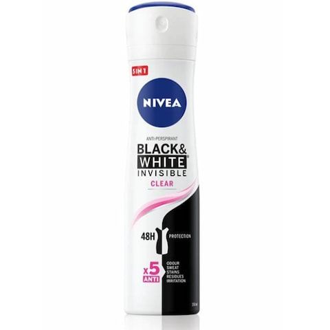 Nivea Black  White Invisible Clear Women Deo 150ml