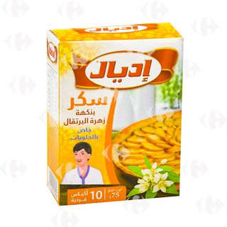 Sucre arôme fleur d'oranger x 10 sachets 75g - IDEAL