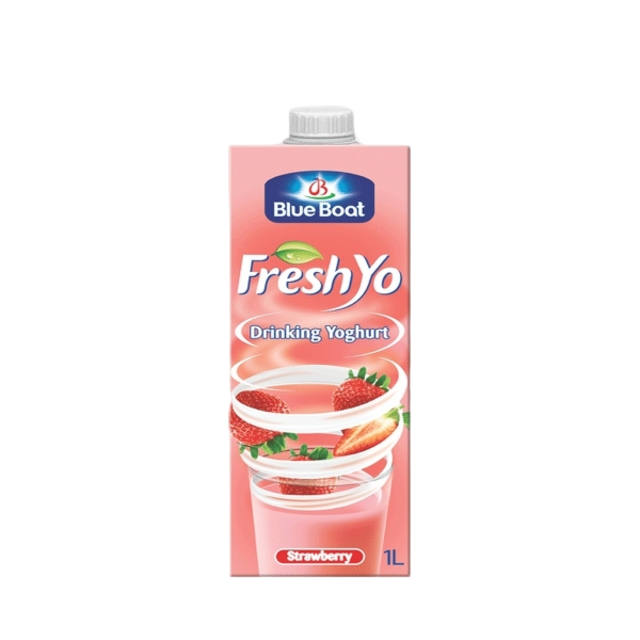 Blue Boat Fresh Yo Youghurt S/Berry 1Lt