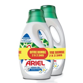 Pack Détergent Lessive Liquide Original Ariel 2x2.5L