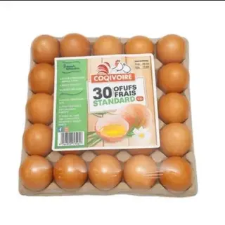 Œufs Plat De 30 Coq 60G 