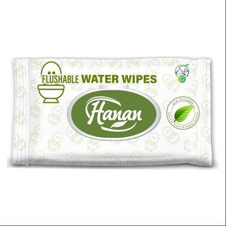 Hanan Flushable Water Wipes 72's