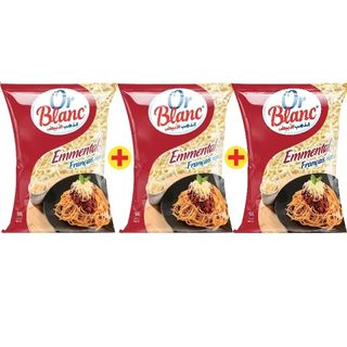 Fromage emmental râpé 2x100g + 100g gratuit - OR BLANC