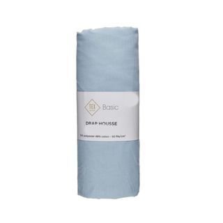 Drap Housse Bleu Tex Home 140x200cm