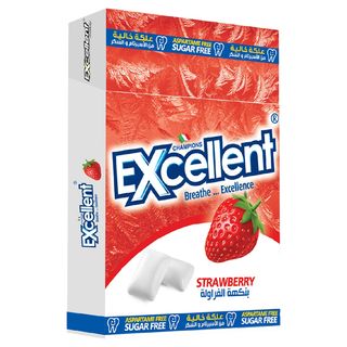 Excellent Chewing Gum Flip Top Strawberry 16,8g