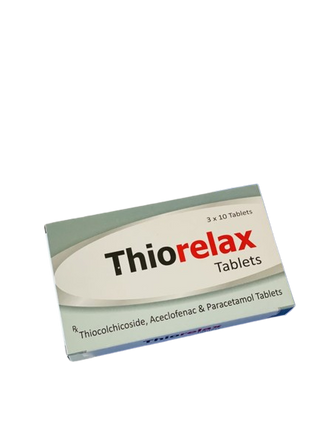 Thiocochicoside Aceclofenac Paracetamol Tablets, 10 Tablets