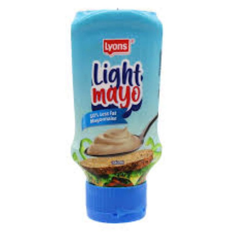 LYONS 340ML LIGHT MAYONNAISE TOP DOWN