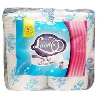 Lamis Tulip Soft Toilet Tissue (Pack of 4)