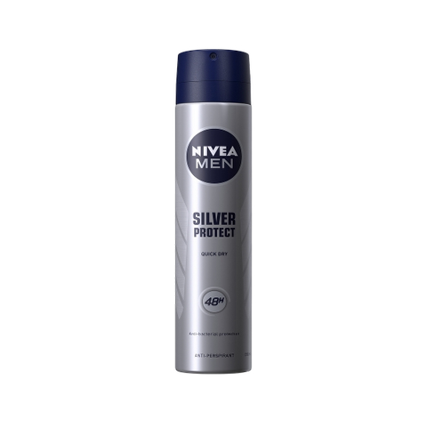 Nivea Silver Protect Anti-Perspirant Spray For Men 48H 200Ml