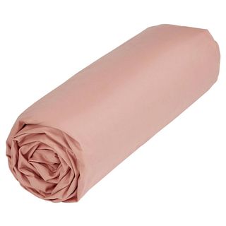 Drap Housse Rose Doux Tex Home 140x200cm