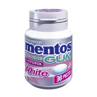 Chewing-gum Sans sucres saveur Tutti Frutti White 54g - MENTOS