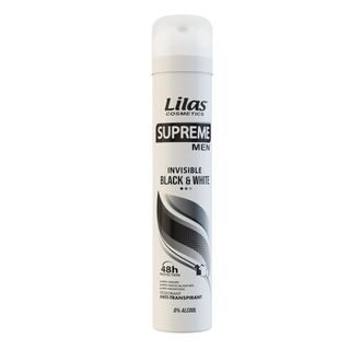 Déodorant Homme Invisible Black/White Lilas Suprême 200Ml