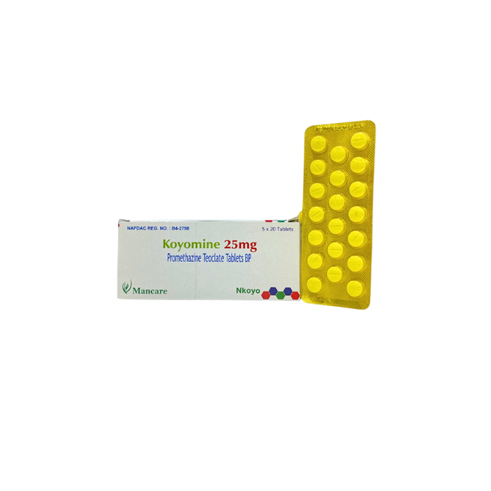 Koyomine Promethazine Teocolate 25Mg X20 Tabs